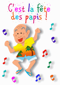 Papi danse et fait la f&ecirc;te &agrave; la plage